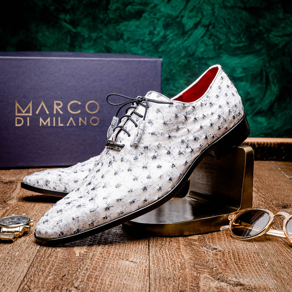 Marco Di Milano Criss Newspaper Leather Loafers