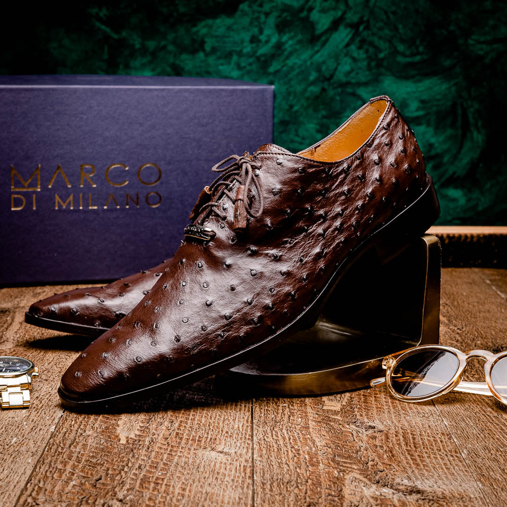 Marco_Di_Milano Criss Brown Leather Dress Shoe