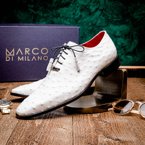 Marco Di Milano Criss White Leather Luxury Shoe