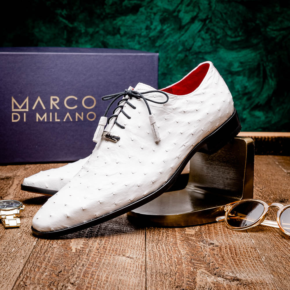 Marco Di Milano Criss White Leather Luxury Shoe