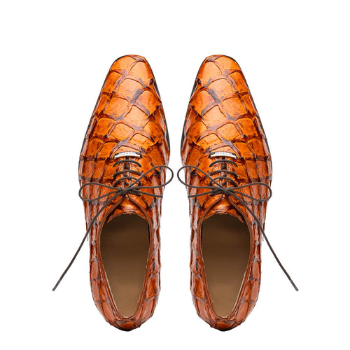 Marco Di Milano Olivieri Brandy Leather Dress Shoe