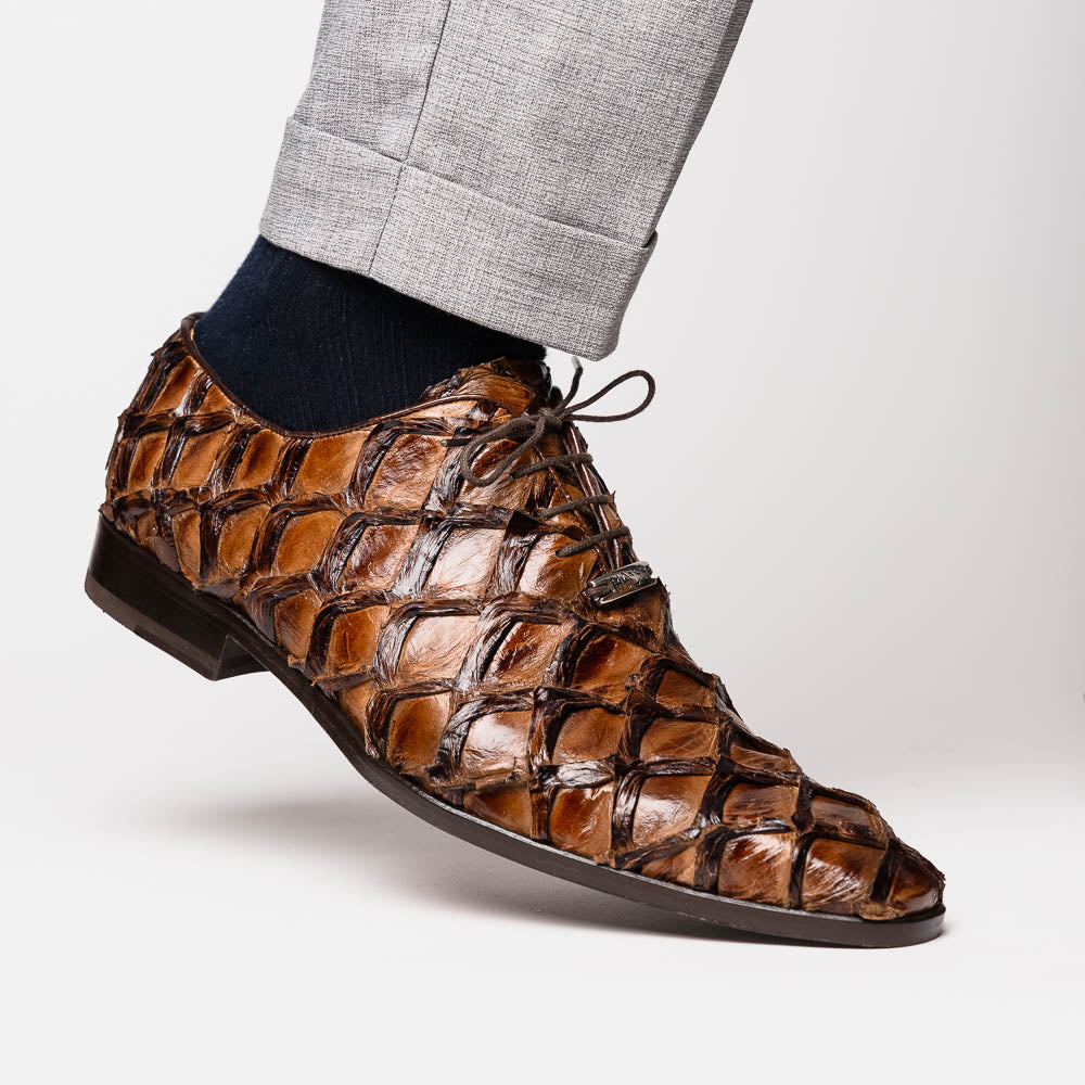 Marco Di Milano Olivieri: Clear Brown Leather Dress Shoe - 11.5 USA