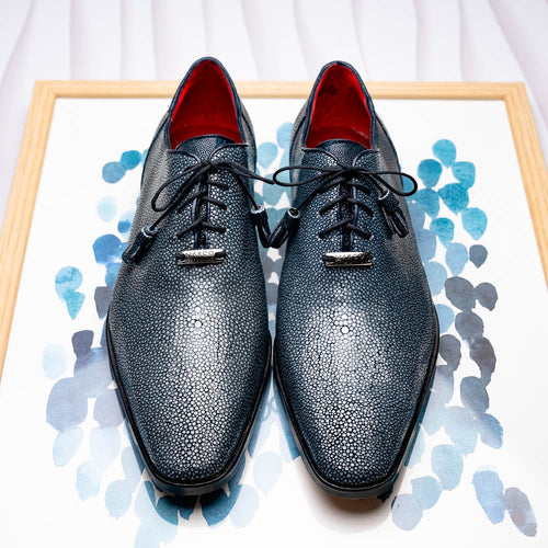 Marco Di Milano Pannuci Navy Leather Luxury Loafer