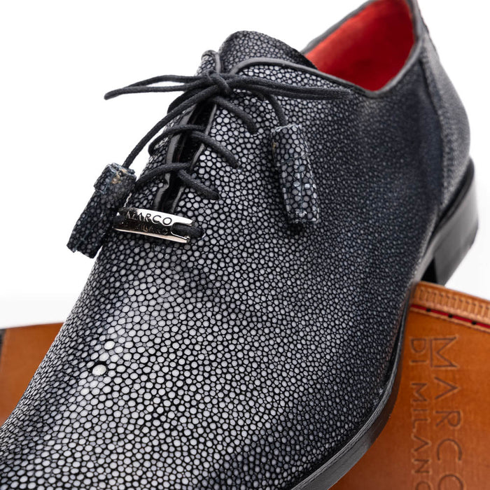 Marco Di Milano Pannuci Black Leather Oxford