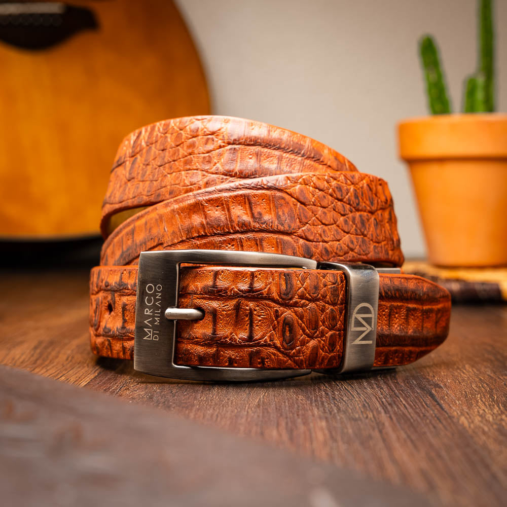Marco Di Milano Riccardo Belt Brandy - 40
