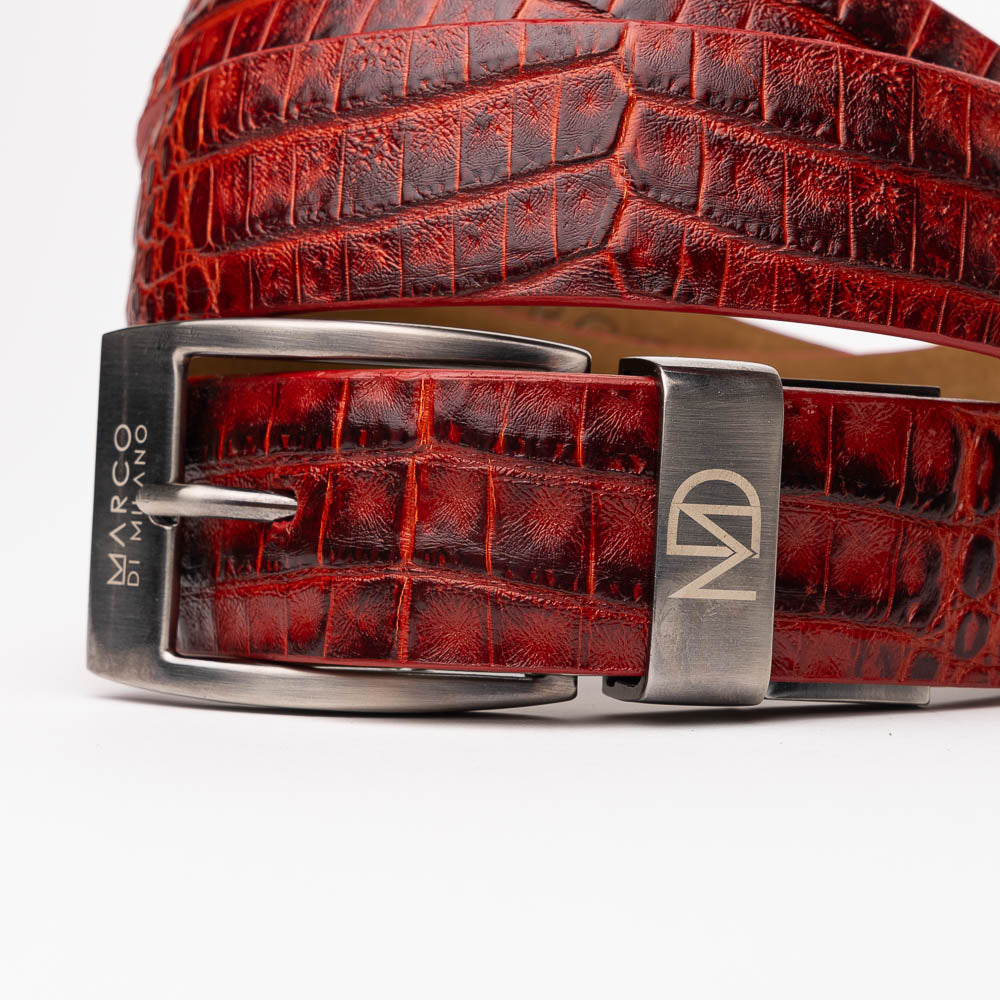 Marco Di Milano Riccardo Belt Antique Red - 36