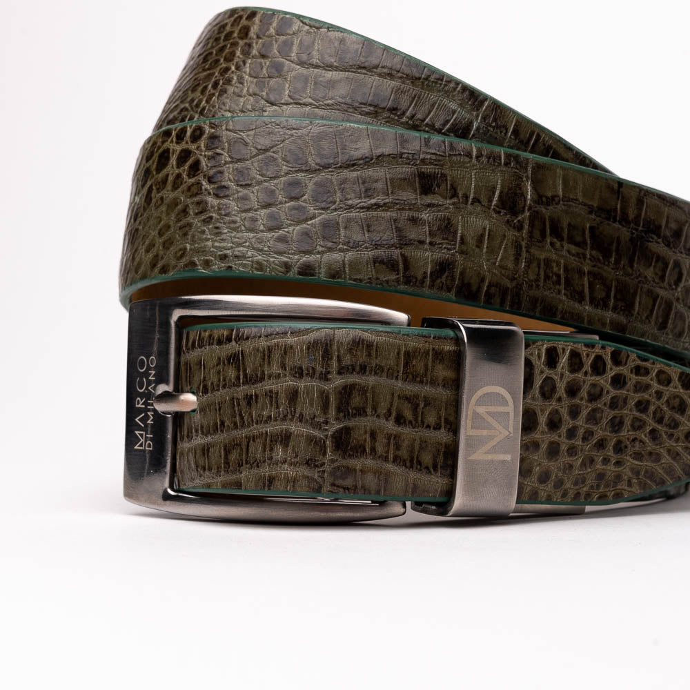 Marco Di Milano Riccardo Belt Rustic Olive - 40