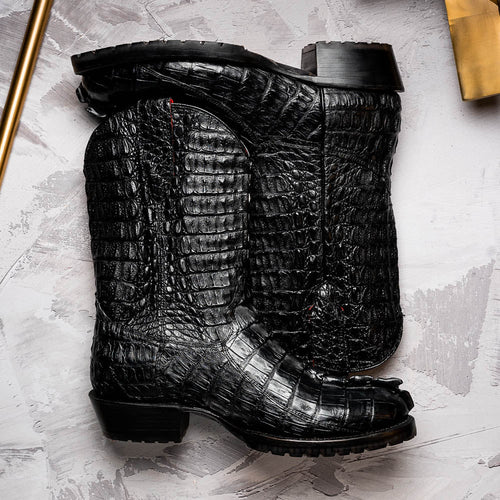 Marco_Di_Milano Marlboro Black Leather Oxfords