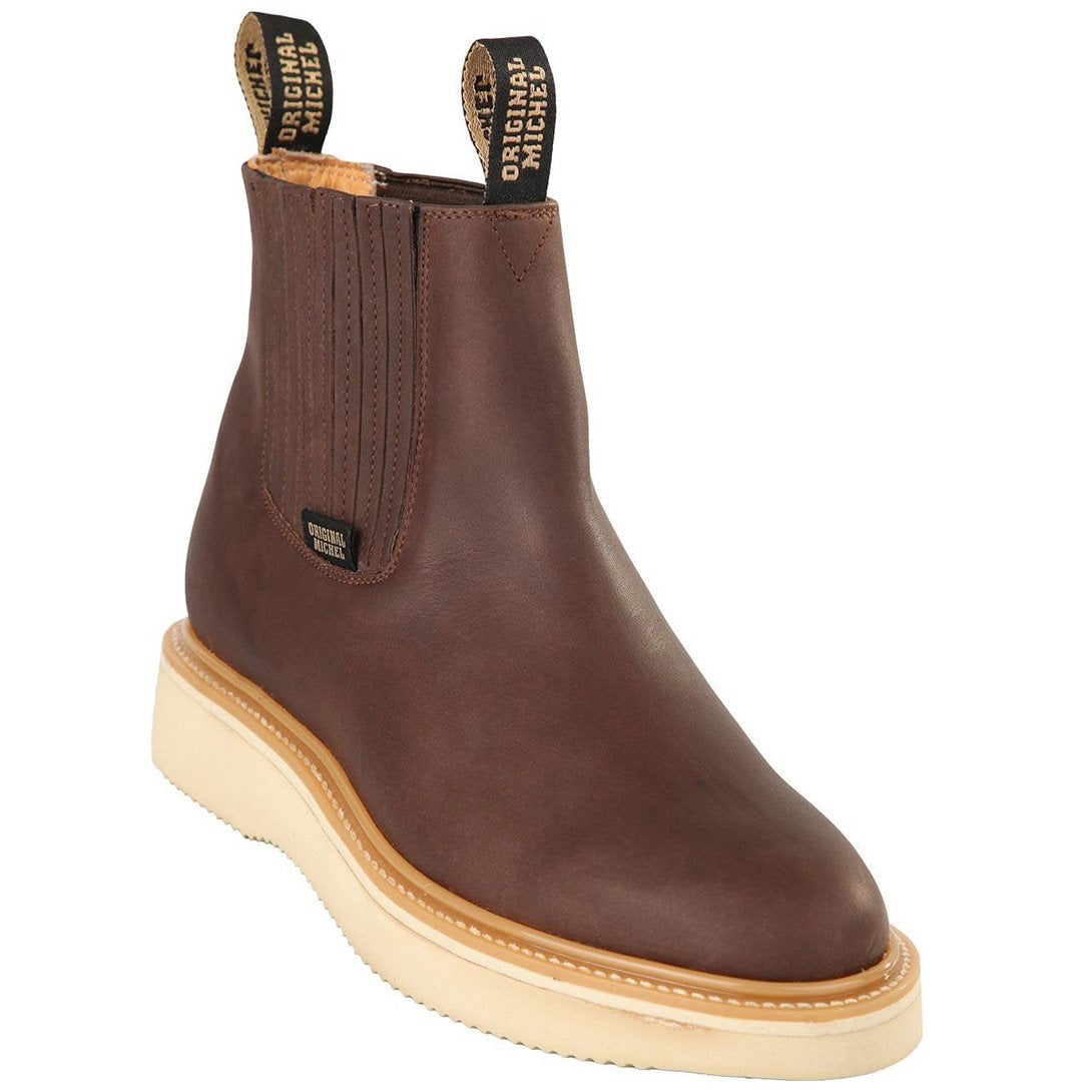 Original Michel Short Ankle Brown Work Boots 5545407 - Brown
