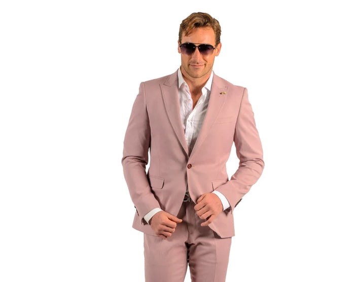 Stretch Fabric - "Blush" Light Weight Suit - Slim Fitted Suit "Style #"