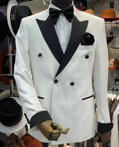 Black Gatsby Tuxedo Classic 1920s-Inspired Mens Formal Suit