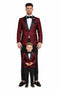 Dad And Son Matching Suits - Red Dad and Son Outfits-New Designer Collection