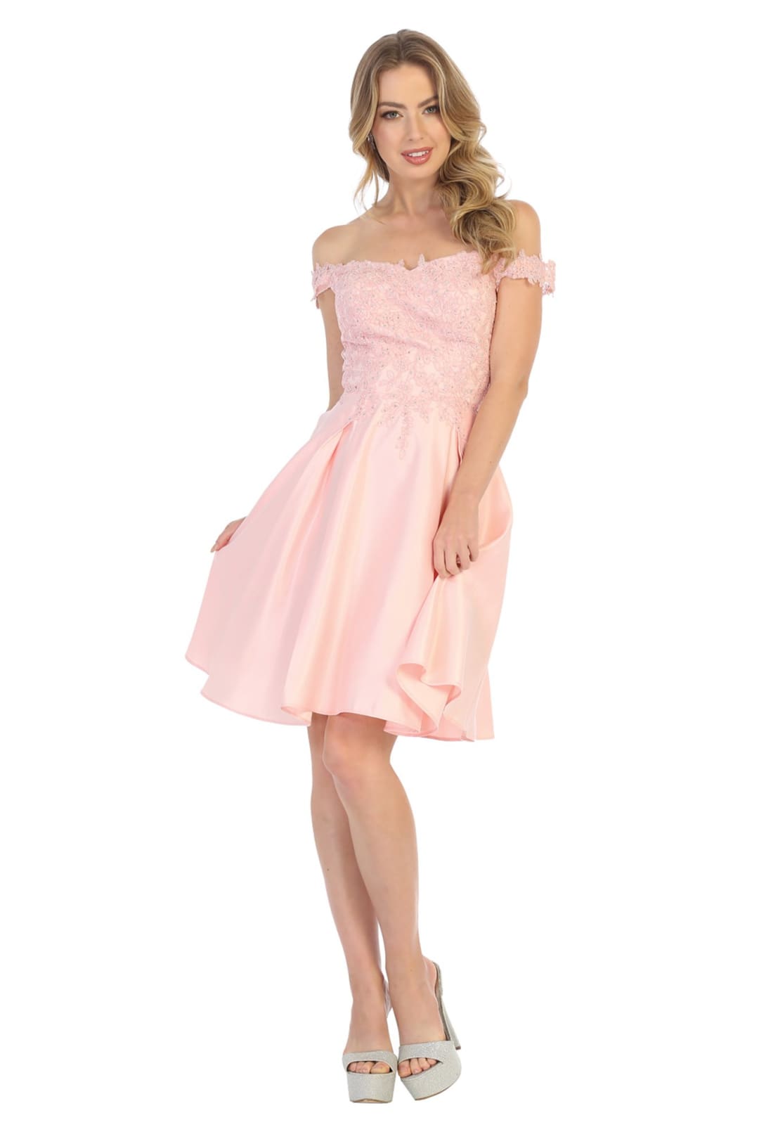 Quince Dama Dresses - Short Quinceanera Dresses in Color Mauve - 2