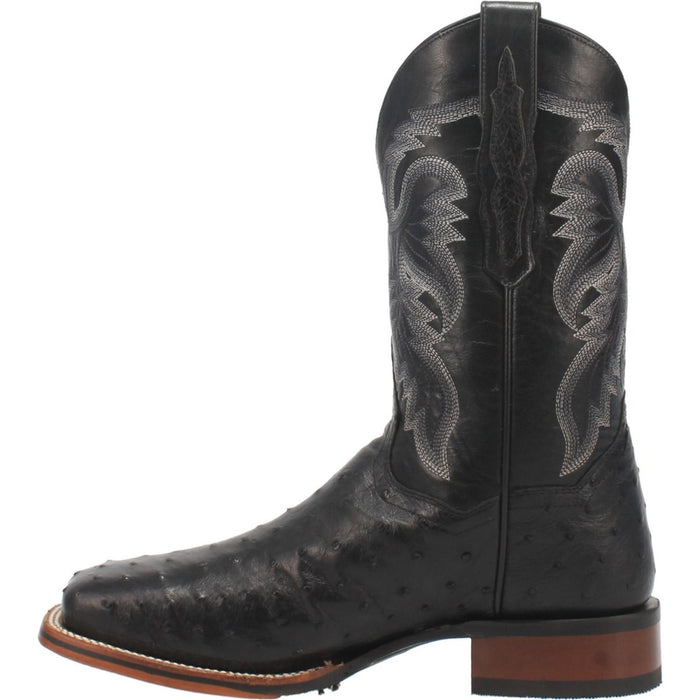 Dan Post Men's Alamosa Full Quill Ostrich Square Toe Boots - Tan - 7D