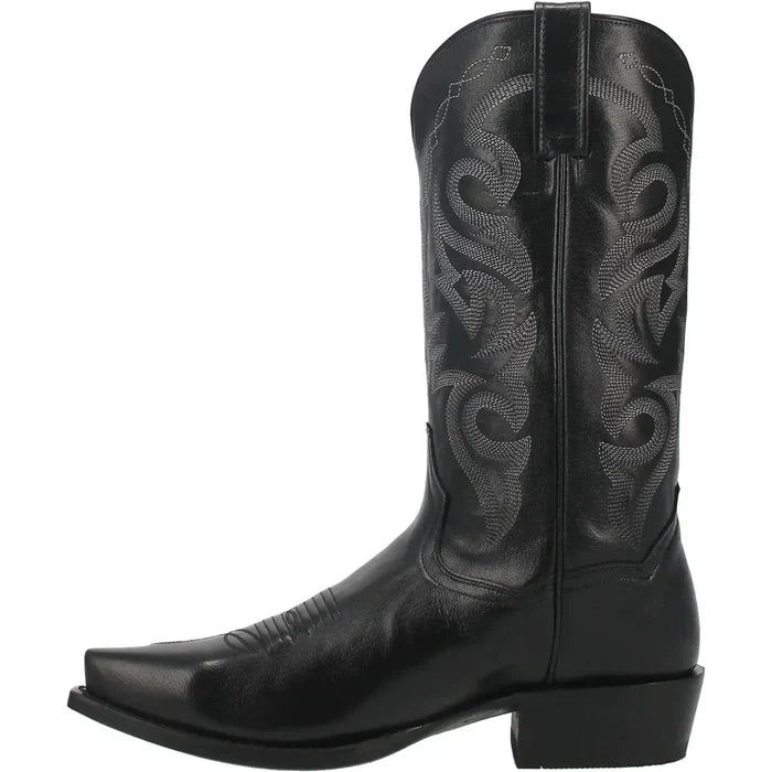 Dan Post Men's Milwaukee Leather Snip Toe Boots - Black - 7D