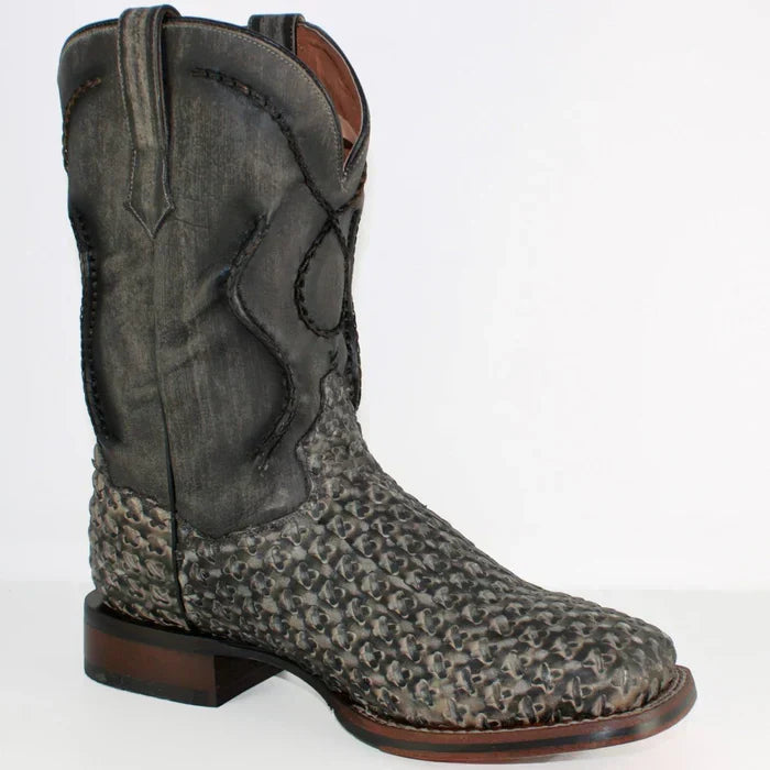 Dan Post Men's Stanley Leather Square Toe Boots - Black - 7D