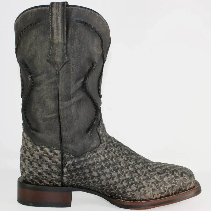 Dan Post Men's Stanley Leather Square Toe Boots - Black - 7D