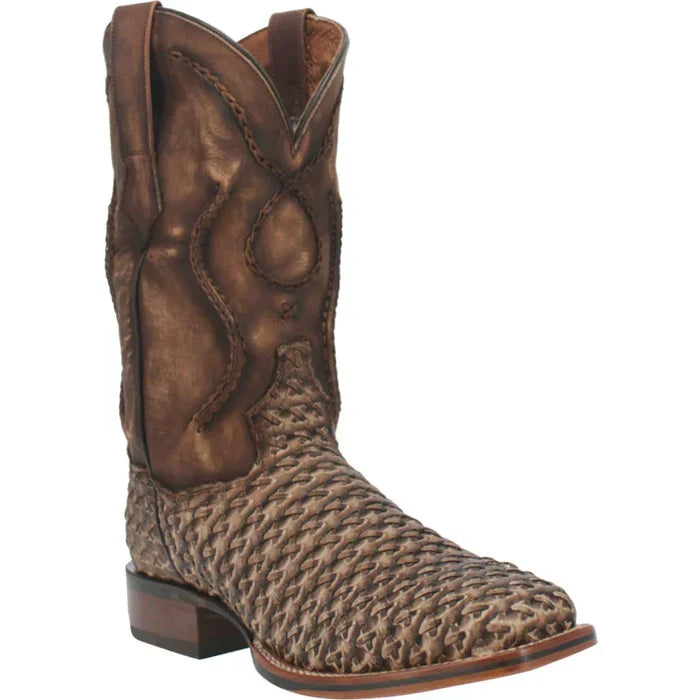 Dan Post Men's Stanley Leather Square Toe Boots - Tan - 7D
