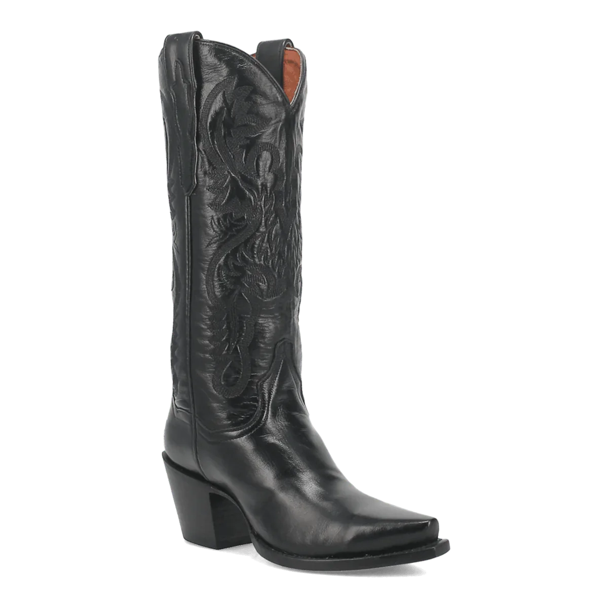 Dan Post Women's Maria Snip Toe Leather Boots - Black - Black