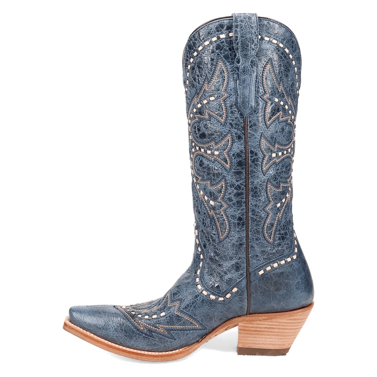 Dan Post Women's Mesa Snip Toe Leather Boots - Blue DP7019 - 6M