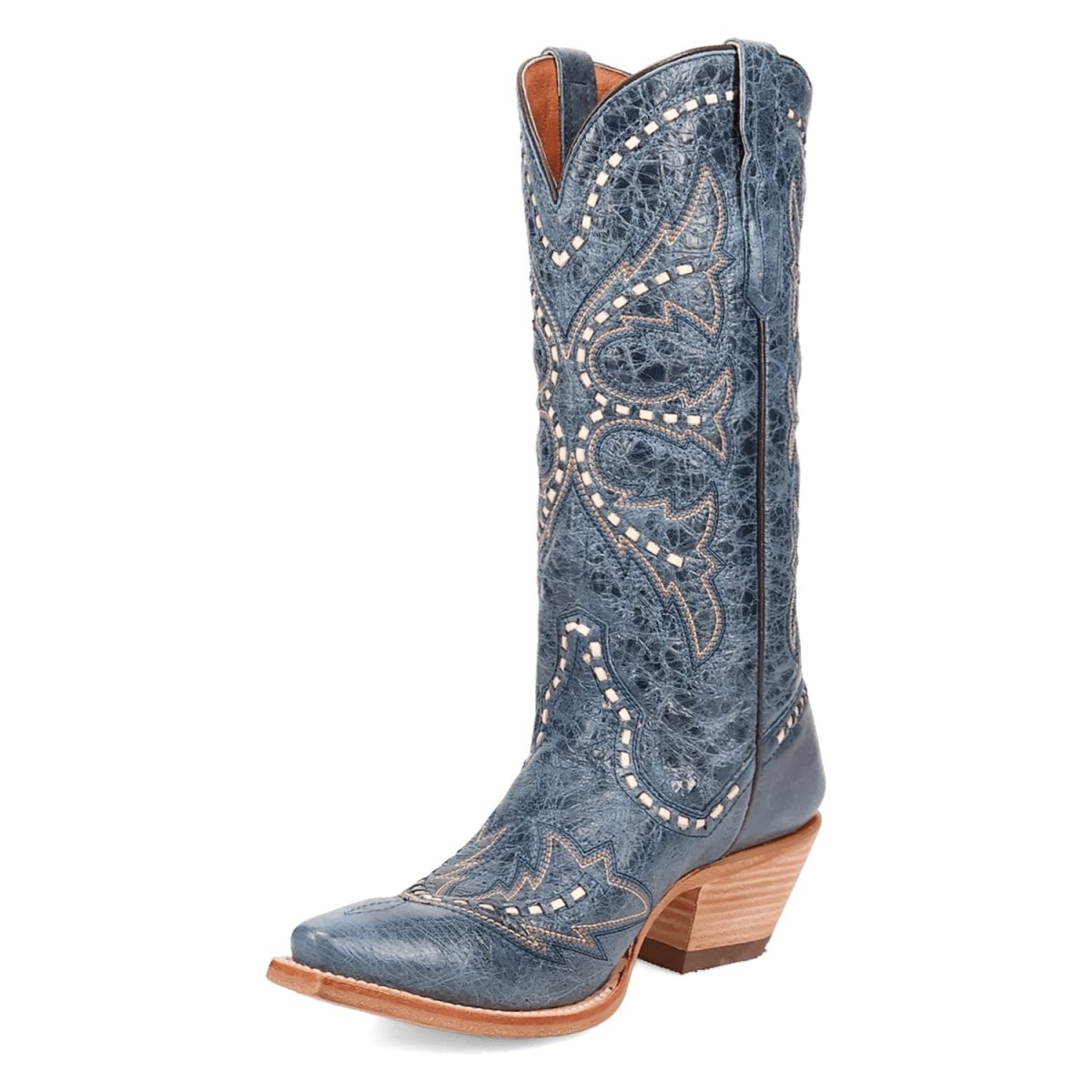 Dan Post Women's Mesa Snip Toe Leather Boots - Blue DP7019 - 6M