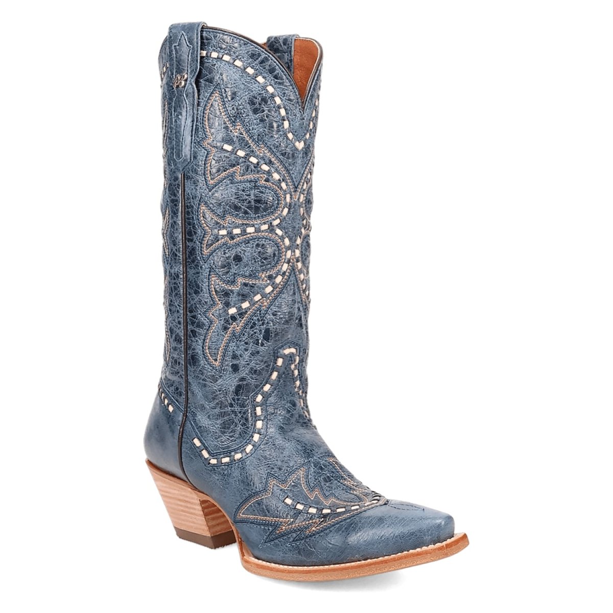 Dan Post Women's Mesa Snip Toe Leather Boots - Blue DP7019 - 6M
