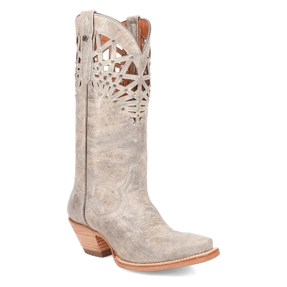 Dan Post Women's Miley Snip Toe Leather Boots - Gray DP7017 - 6M