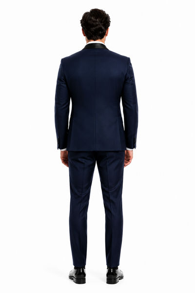 Mens Navy Blue Wedding Tuxedo - Dark Blue Tuxedo Suit" Mens Daniel Craig | James Bond | Navy Blue Tuxedo Costume - New Arrival
