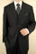Mens Big and Tall Linen Suits - Black tone Summer Fabric Suit