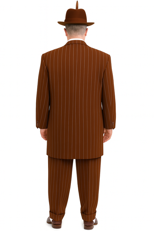 Dark Navy Blue Pinstripe Zoot Suit - Gangster Suit - 1920 Suit-New Designer Collection