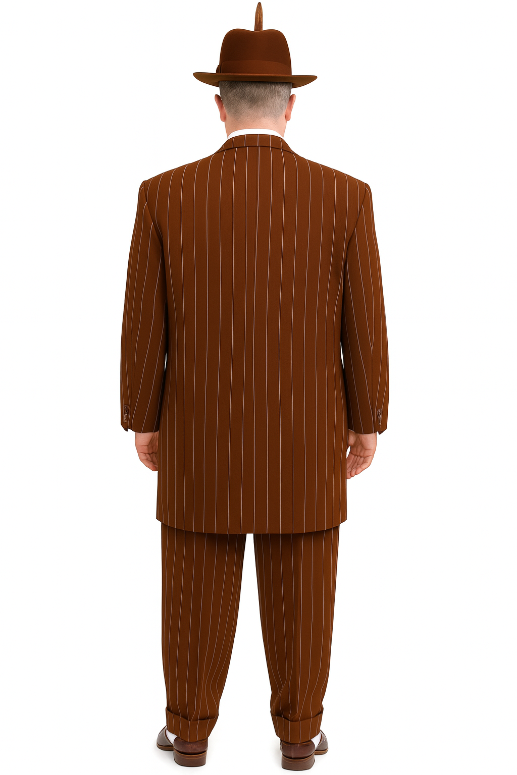 Dark Navy Blue Pinstripe Zoot Suit - Gangster Suit - 1920 Suit-New Designer Collection - 34 Short or Extra Small