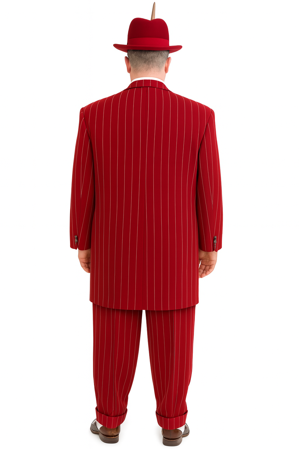 Dark Navy Blue Pinstripe Zoot Suit - Gangster Suit - 1920 Suit-New Designer Collection - 34 Short or Extra Small