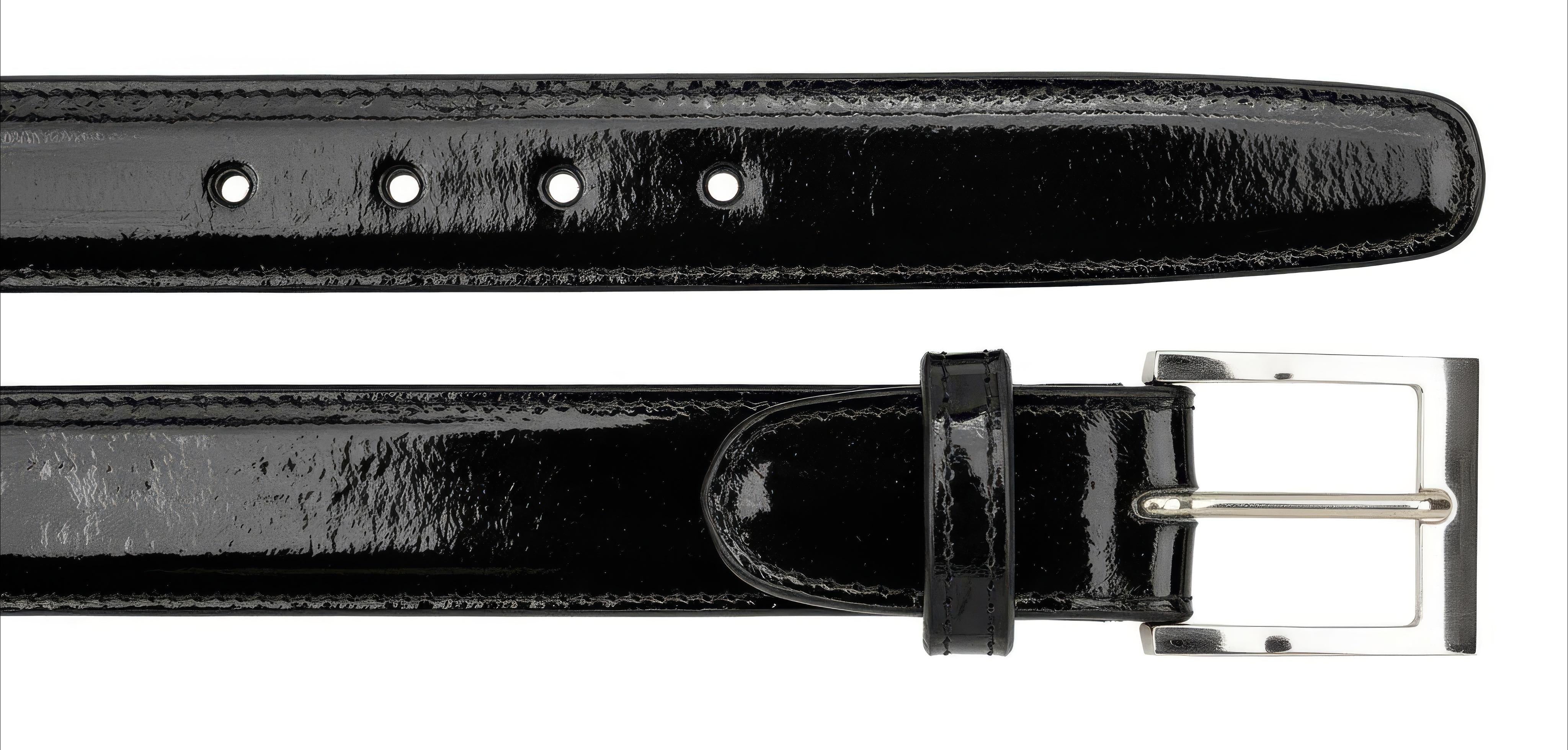 Belvedere Eel Belt- Black - 44