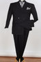 Apollo King Men's 2 Piece Double Breasted Suit Wide Peak Lapel
