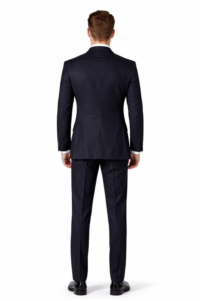 Double Breasted Blazer with Gold Buttons - Black Sport Coat-New Designer Collection