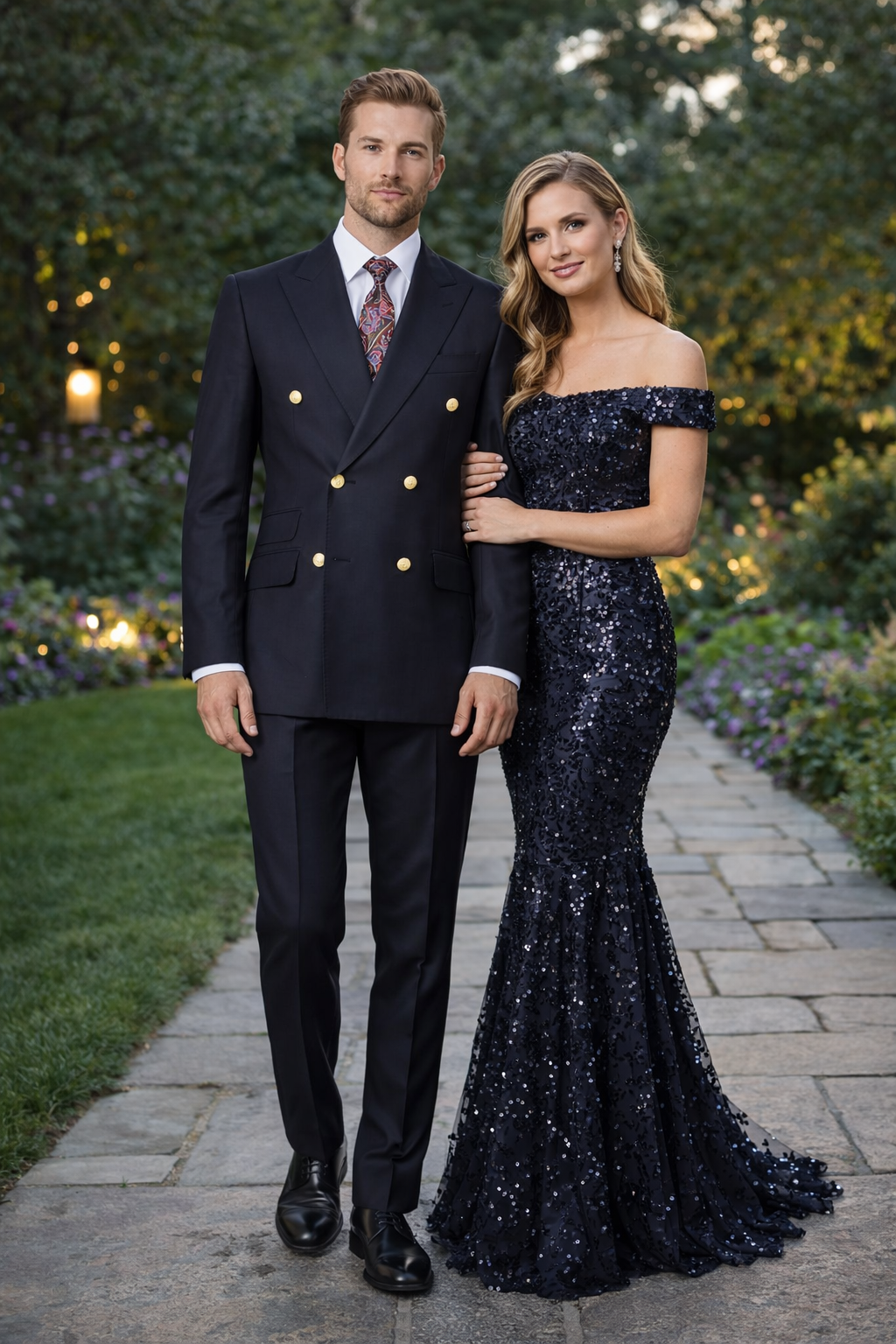 Double Breasted Blazer with Gold Buttons - Black Sport Coat-New Designer Collection - 34 Short or Extra Small