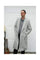 Double Breasted Long men's Dress Topcoat - Winter coat Wool Light Grey Overcoat