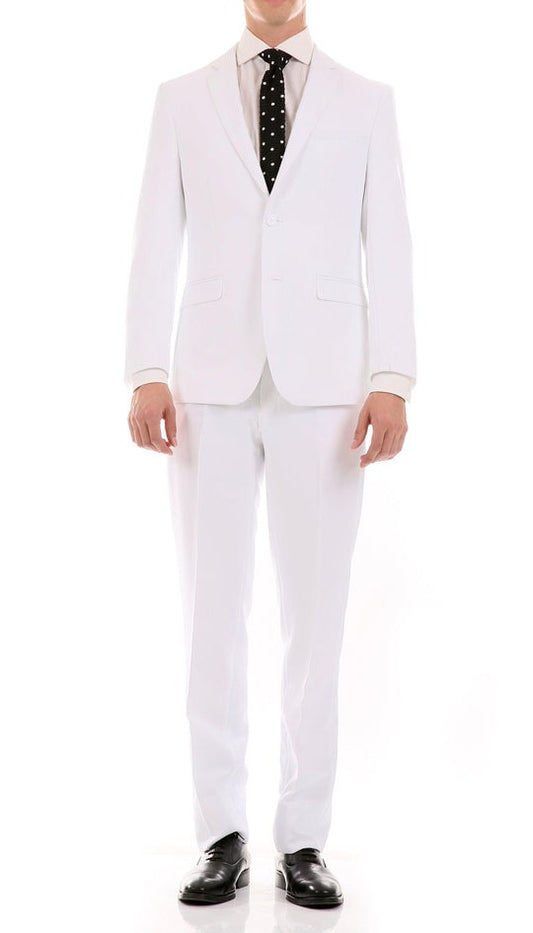 Suits For Men - Discounted Affordable Suit in White White Seersucker Suits