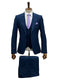 Giovanni Testi Suits With Double Breasted Vest - 3 Pieces  Peak Lapel  in Navy