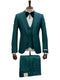 Giovanni Testi Suits With Double Breasted Vest - 3 Pieces  Peak Lapel  in Green suit