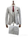 Giovanni Testi Suits With Double Breasted Vest - 3 Pieces  Peak Lapel  in Gray