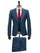 Giovanni Testi Suits With Double Breasted Vest - 3 Piece blue