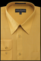 "Mustard Yellow Men's Regular Fit Dress Shirt - Basic Style"