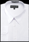 "White Men's Regular Fit Dress Shirt - Basic Style"