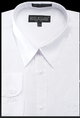"White Men's Regular Fit Dress Shirt - Basic Style"