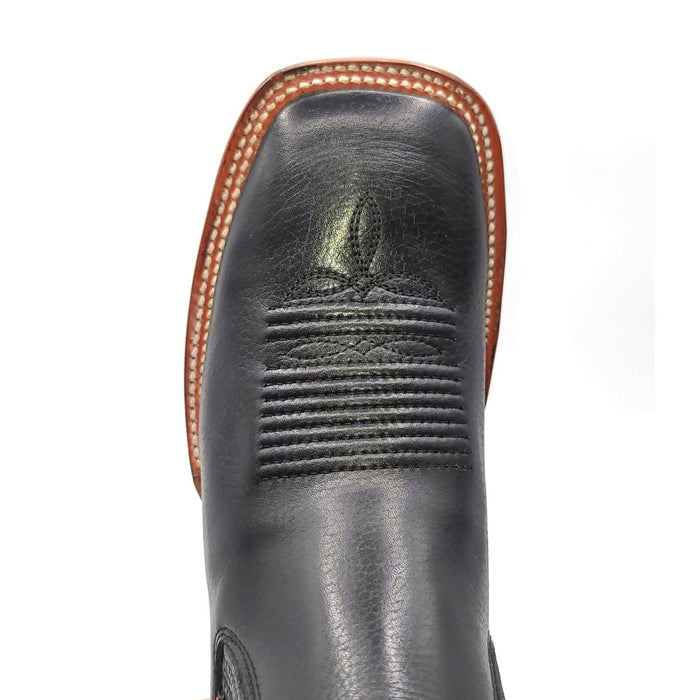 El Besserro Men's Ankle Boots Square Toe Black - 6