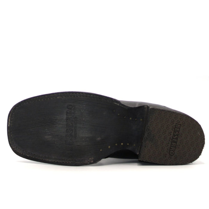 El Besserro Square Toe Print Stingray Ankle Boots Black - 6