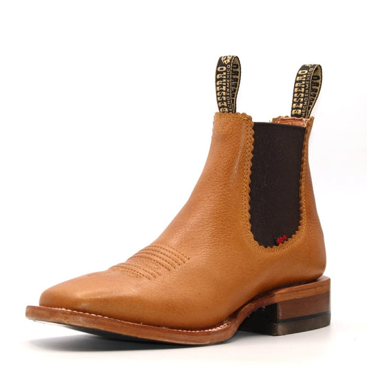 El Besserro Women's Square Toe Ankle Boots - Honey