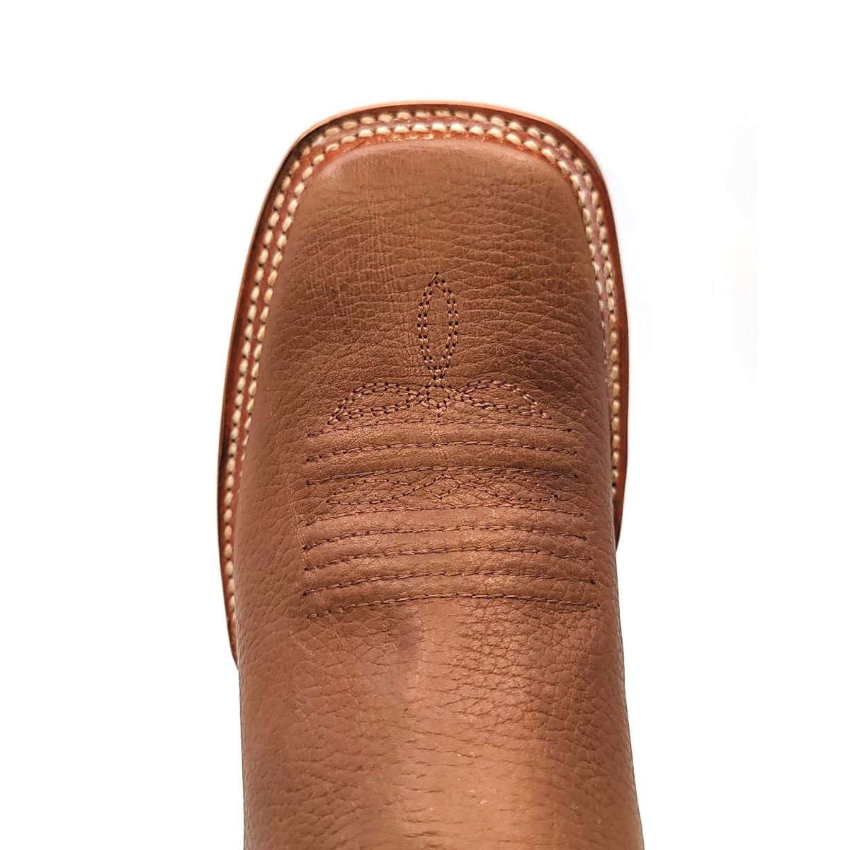 El Besserro Women's Square Toe Leather Ankle Boots Honey - 5