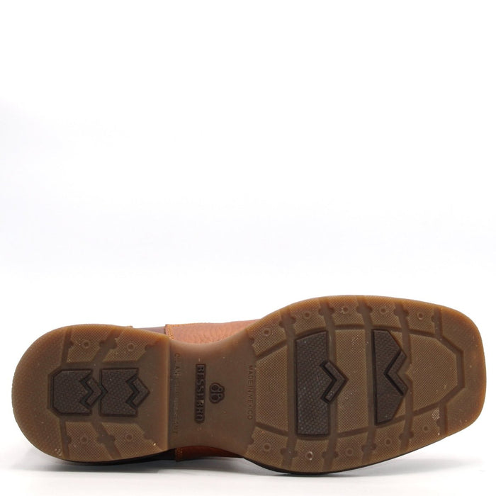 El Besserrro Men's Square Toe Leather Ankle Boots Honey w/ Rubber Sole - 6